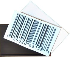 porta cartellino con codice a barre