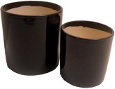 coppia vasi cilindrici in ceramica smaltata nera AT6002NL