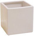 vasetto quadrato colorato opaco in ceramica AT255415BI