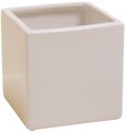 vasetto quadrato colorato opaco in ceramica AT255415BI