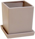 vaso quadro con piatto in ceramica colorata opaco AT2545CO