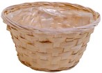 ciotola rotonda bambu naturale interno plastica cm 20 AT135420