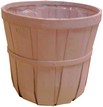 porta vasi rotondi cm 20 con interno plastica e bambu bianco AT064820B