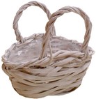 borsa vimini laccata bianca con manici AT02241