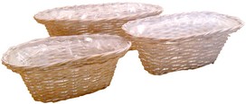 cestini ovali vimini bianco AT0336