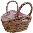 cesto borsa vimini laccato bianco AT02242