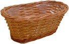 vaschetta vimini ovale 23 x 12 con plastica interna AT001425