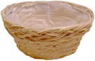 ciotola rotonda vimini naturale con interno plastica cm 20 AT056120