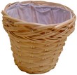 copri vaso vimini naturale interno plastica cm 16 AT061216