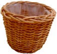 portavaso vimini cm 22 interno plastica AT060122