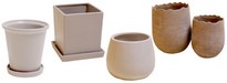 presentazione vasi ciotole ceramica laccata per fioristi