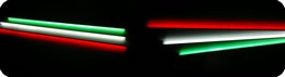 bandiera italiana con 3 lampade a led colorate