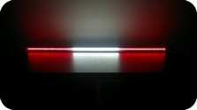 Nationalflagge von Österreich mit LED-Leuchten
