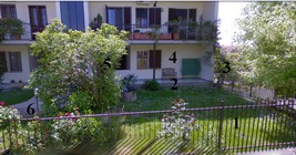 giardino privato con ingresso appartamento Pavia