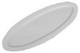 piatto ovale in plastica bianca per alimenti ATCA012