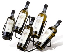 espositori da banco per 5 bottiglie vino da 75 cl