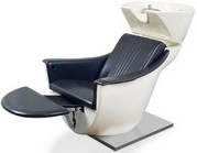 poltrona relax con appoggia gambe e lavello lava testa per parrucchiere AT9004