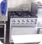 cucina professionale usata 4 fuochi con forno Linea 70