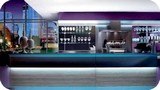 bancone bar cm 300 2 lavelli frontale con luce TORI5001