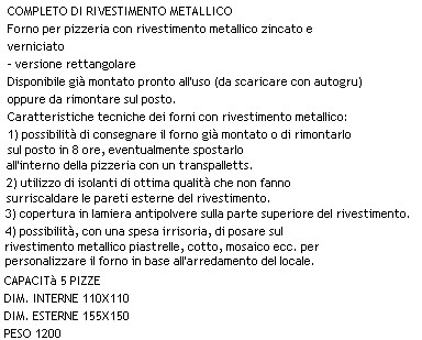 caratteristiche pfferta forno a legna per pizze 1
