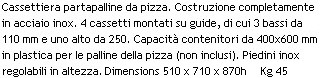 testo cassettiera inox porta palline pizza ATPIZ2
