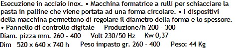 testo stendipizza diametro cm 40 per piazzaioli in offerta promozionale
