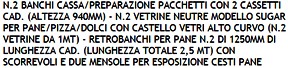 caratteristiche retrobanco banco e cassa panetteria TORI3001