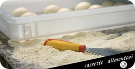 cassette rettangolari in plastica alimentare per panetti pizza