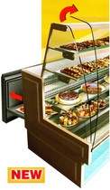 apertura vetro curvo banco pasticceria