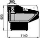 disegno banco frigo self lux