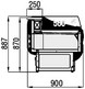 disegno banco frigo self