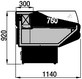 disegno banco frigo self plus