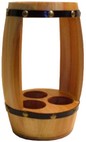 botte porta bottiglie a 3 fori