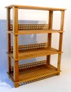 scaffale legno 3 piani 94 x 42 x 124 h ATM06773