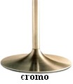 finitura basamento ghisa cromata per tavoli grandi ristoranti ATT023