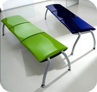 panchine attesa palestra e ambulatori ospedalieri uffici sedili plastica ABS ATP829