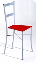 sedie intubo acciaio con sedile multistrato laminato