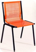 sedia ergonomica in lamiera forata per bar gelaterie