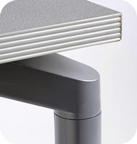 particolare raccordo telaio gambe pressofusione tavolo ATT138