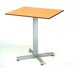 tavolino per bar base metallo e piano legno AT142