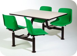 tavolo mensa tavola calda 4 6  posti con sedie girevoli AT4DATA1003102