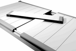 piano liscio in alluminio per scaffale