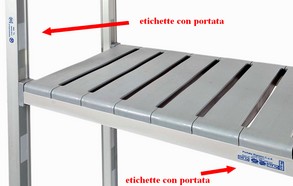 portata piani scaffali in alluminio