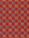 tessuto colorato rosso con disegno geometrico F067 10
