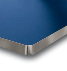piani in laminato con bordo in alluminio per tavolini bar