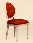 poltroncina per restaurant con sedile e schienale imbottito 161