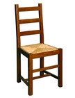 sedia con sedile in paglia per locali rustici 247