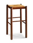 sgabello alto con sedile in paglia 283 A