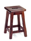 sgabello tipo scuola con sedile in legno quadrato 298 B