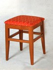 sgabello in legno con sedile in stoffa 279 B